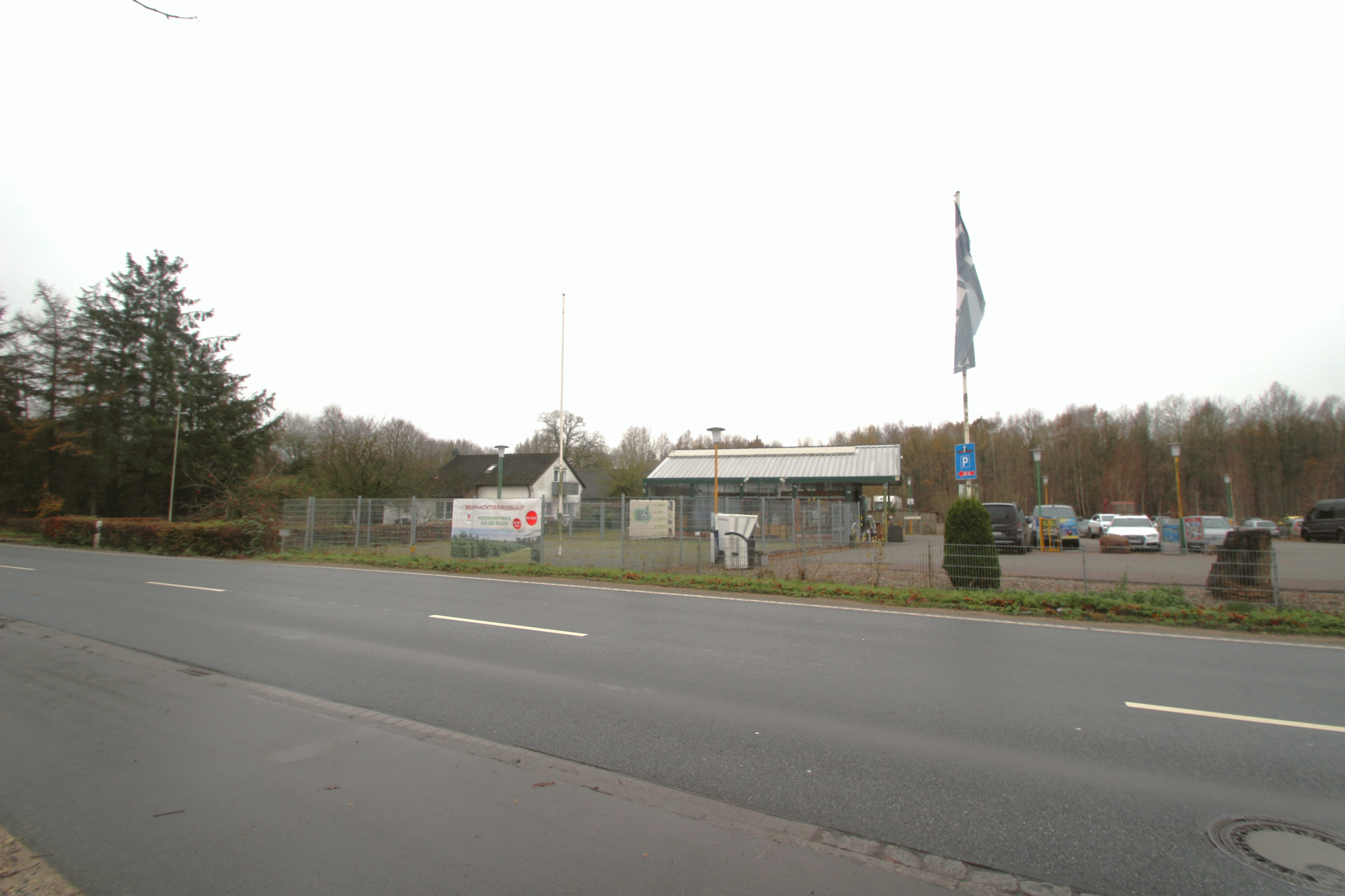 Blick von der L�becker Landstra�e zum Gewerbegrundst�ck Einzelhandel Eutin