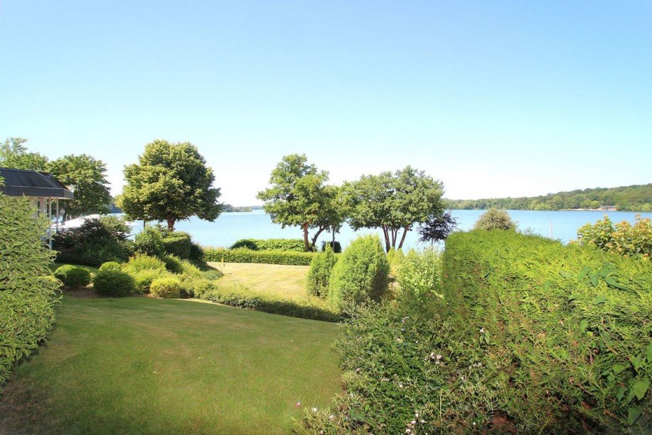 Seeblick von der Terrasse Wohnung Malente