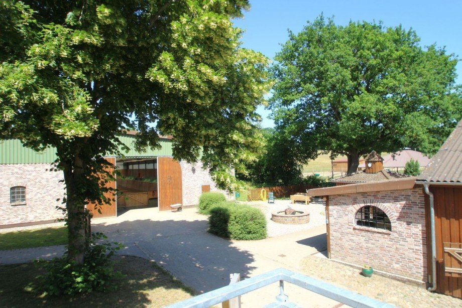 Blick vom Balkon Wohnung Sieversdorf